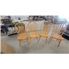 Image 1 : Set of 4 Windsor-Style Dining Chairs