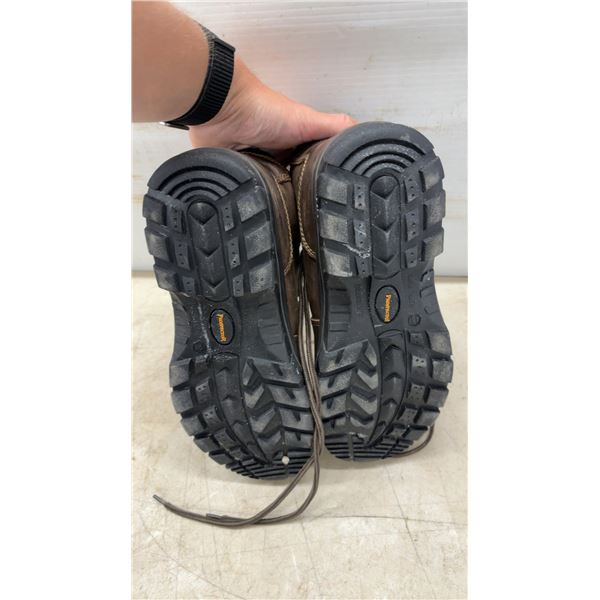Protector Georgian Brown Boots, Size 11 2E, Made in China and Brown Work Pants