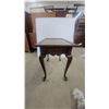 Image 1 : Queen Anne Style Side Table with Drawer and Cabriole Legs 25”×30”×18”