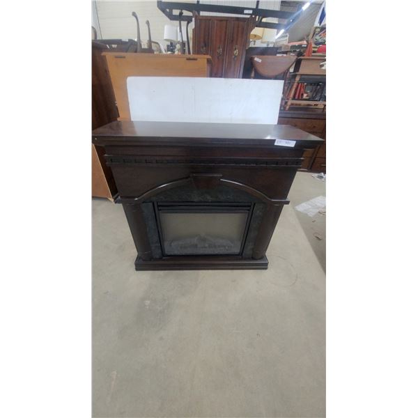 Electric Fireplace with Faux Marble Surround 38”×40”×14”