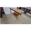 Image 4 : Mid-Century Modern End Table with Drawer and Lower Shelf 20”×28”×21.6”