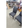 Image 5 : Set of 4 Black Upholstered Dining Chairs