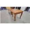 Image 4 : Pair of Carved Wood Inlaid End Tables 16”×48”×23” and 20”×20”×22”