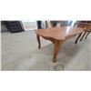 Image 7 : Pair of Carved Wood Inlaid End Tables 16”×48”×23” and 20”×20”×22”
