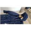 Image 2 : Blue Denim Insulated Hooded Coveralls, XL and Large