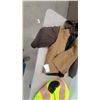 Image 2 : Dakota Brown and Black Hooded Jacket and Hi-Vis Safety Jacket