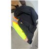 Image 9 : Dakota Brown and Black Hooded Jacket and Hi-Vis Safety Jacket