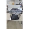 Image 2 : Precision Pet Products Black Wire Dog Crate with Removable Tray 24”×17”×19”