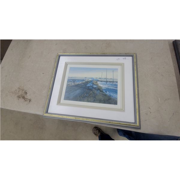 Framed George Jenkins Winter Landscape Print, Limited Edition
