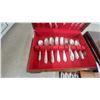 Image 6 : Two Silverware Chests with Flatware, and Small Box of Spoons