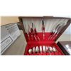 Image 7 : Two Silverware Chests with Flatware, and Small Box of Spoons