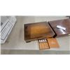 Image 8 : Two Silverware Chests with Flatware, and Small Box of Spoons
