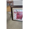 Image 4 : Framed Wall Art: Red Window with Climbing Roses Painting 49”×49”