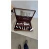 Image 1 : Silverplate Flatware Set: 8 Knives, 8 Forks, 8 Salad Forks, and More