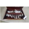 Image 2 : Silverplate Flatware Set: 8 Knives, 8 Forks, 8 Salad Forks, and More