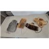Image 1 : 2 fur hats a pouch and water bottle
