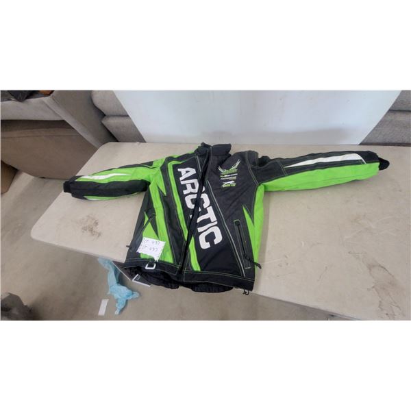 Arctic Cat Arcticwear Team Arctic Snowmobile Jacket, Black and Green, Size L