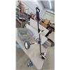 Image 2 : Vintage Galvanized Wash Tub and Golf Club Push Cart