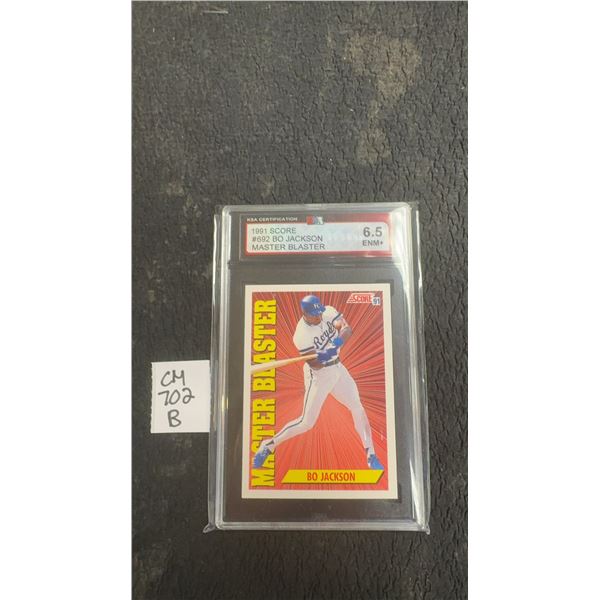 Graded Bo Jackson Baseball Card