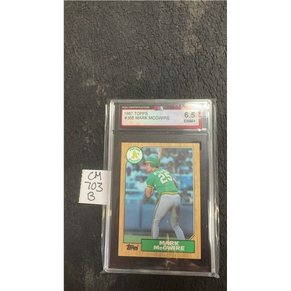 Graded Mike McGwire Rookie Baseball Card