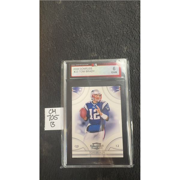 Graded Tom Brady New England Patriots Card