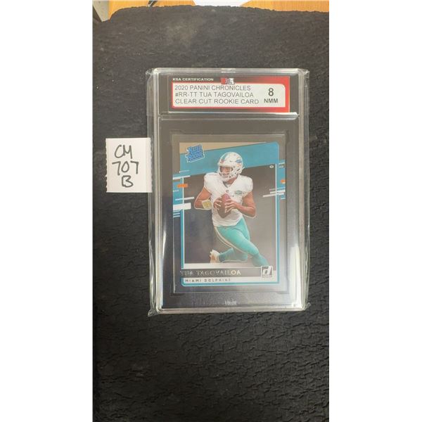 Graded Tua Tagovailoa Clear Cut Rookie Card