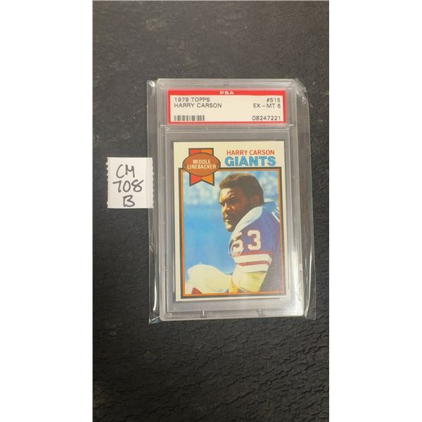 Graded 1979 Harry Carson New York Giants Card