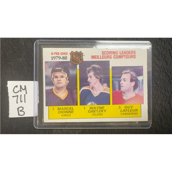 1980-81 Wayne Gretzky O-Pee-Chee Scoring Leaders Card