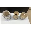 Image 3 : Delft Blue Dutch Ceramics, Windmill Vases, Clog Ashtray, Cups, 8 Pieces