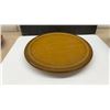 Image 6 : Mid-Century Italian Red Crackle 5-Section Lazy Susan Chip and Teal Glass 2-Tier Serving Stand