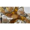 Image 5 : Chalet Amber Art Glass Sculptural Basket Centerpiece, 12” High