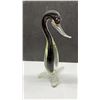 Image 2 : Two Murano Style Art Glass, Duck Sculpture, 14 1/2” Tall and Colourful Rooster, 16 1/4” Tall