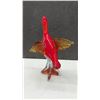 Image 3 : Gieffecraft Italian Art Glass Bird Figurine, 12 1/4” Tall and Pink Art Glass Pelican, 7” Tall