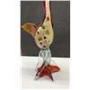 Image 5 : Gieffecraft Italian Art Glass Bird Figurine, 12 1/4” Tall and Pink Art Glass Pelican, 7” Tall