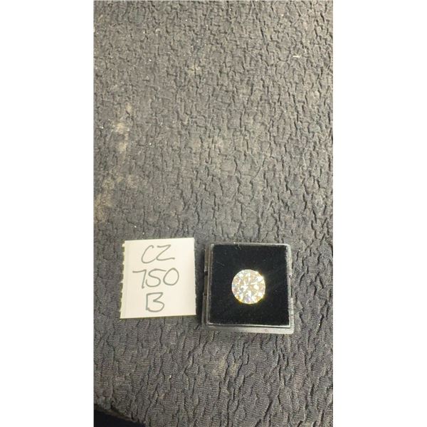 4.0 Carat Moissanite Lab Diamond, Round Brilliant Cut, GH-VVS1, with GRA Report, Retail $1015
