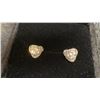 Image 3 : 0.5 Carat Moissanite Swirl Heart Stud Earrings, 925S with White Gold Overlay, D, VVS1, GRA Report