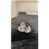 Image 5 : 0.5 Carat Moissanite Swirl Heart Stud Earrings, 925S with White Gold Overlay, D, VVS1, GRA Report