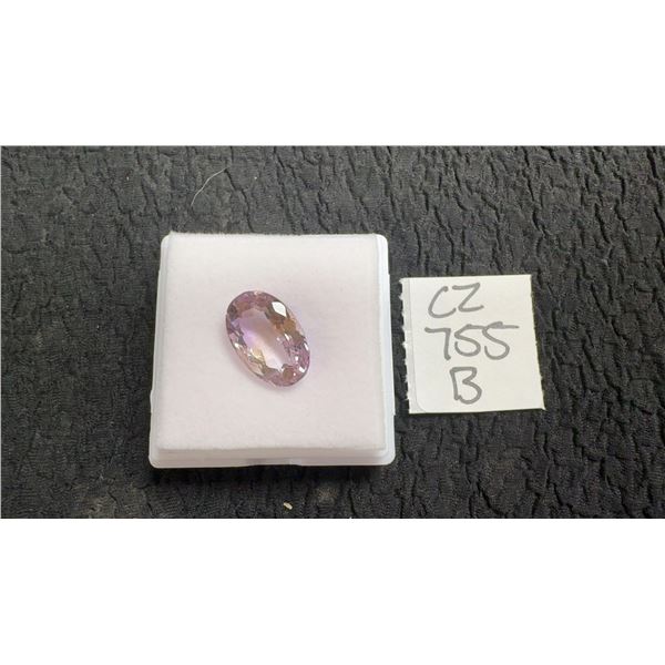 9.8ct Natural Pink Amethyst, Untreated, Oval Cut, 10.9mm x 16.3mm, Retail $740