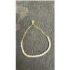 Image 3 : 14K Gold Plated 4.0mm Simulated Diamond Tennis Bracelet, 6” to 10” Long