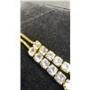 Image 5 : 14K Gold Plated 4.0mm Simulated Diamond Tennis Bracelet, 6” to 10” Long