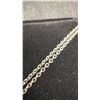 Image 7 : Platinum Plated 5.0ct Oval Cut Black Simulated Diamond Halo Necklace, 16”-18” Long