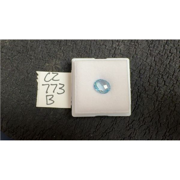 4.0ct Natural Swiss Blue Topaz - Untreated - Oval Cut - 9.0 × 10.9mm, Retail $700