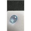 Image 3 : 4.0ct Natural Swiss Blue Topaz - Untreated - Oval Cut - 9.0 × 10.9mm, Retail $700