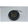 Image 1 : Vintage Dunlop Gold Seal Twin Belt Tire Advertising Ashtray with Dunlop Glass Insert