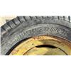 Image 2 : Pair of John Deere Front Fleetmaster Triple Tread 6.50-16LT Tires Mounted on Yellow Steel Rims