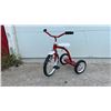 Image 1 : Classic Red Dual Deck Children's Tricycle with Spoked Wheels