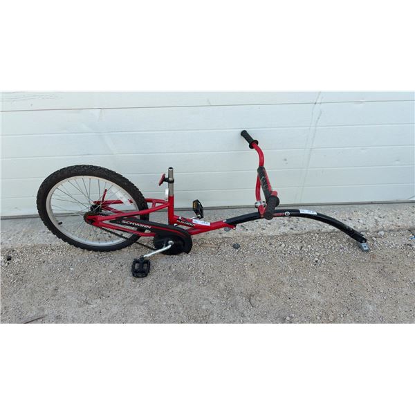 Schwinn Runabout Child's Tag-Along Trailer Bicycle Attachment, Missing Seat