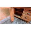 Image 11 : Hoosier Cabinet with Enamel Top, Roll-Top Bread Box, and Multiple Drawers and Cabinets 68”×40”×24”