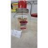 Image 3 : Dandy Deluxe Churn Butter Maker, Glass Jar, Red Handle and Top