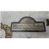 Image 2 : Assorted Brass and Metal Decor: Ornate Frames, Wall Plaque, Half-Round Tray
